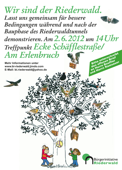 Bürgerinitiative Riederwald Plakat